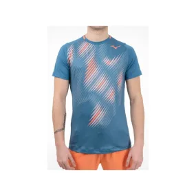 Mizuno Shadow Graphic Tee T-Shirt M/M Tennis C Da Zucch/Arancio Uomo