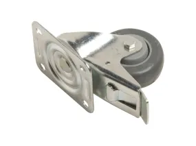 Rotella orientabile con piastra bloccaggio e ruota in gomma termoplastica 140 kg