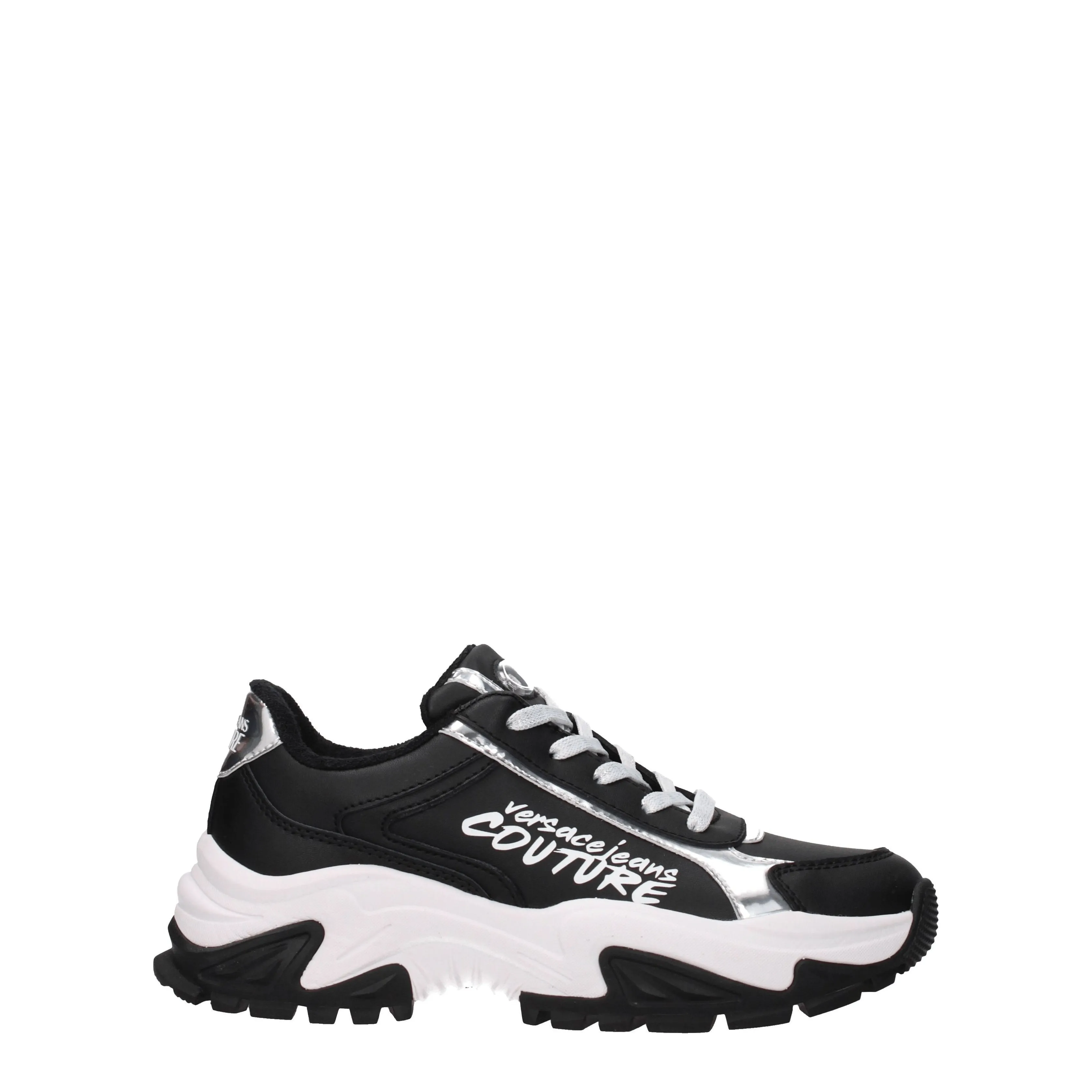 Versace Jeans Sneakers Couture Donna Pelle Nero/Argento
